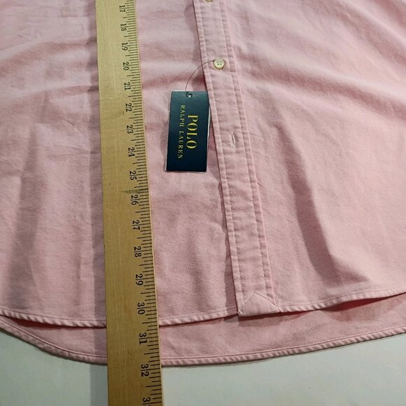 Polo Ralph Lauren Core Replen Mens XXL 2XL Shirt Pink Classic Fit Flesh Pony NEW - Picture 11 of 12